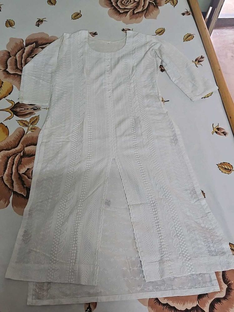 White Chikankari Kurta