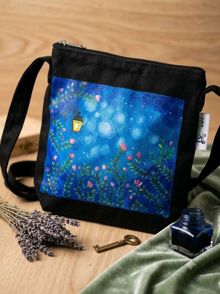 Navy blue dreamy sling bag