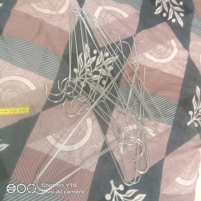 Set of Sturdy Metal Clothes Hangers