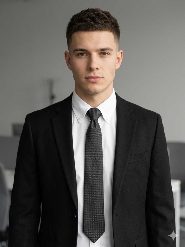 Men's Black Suit's Tie