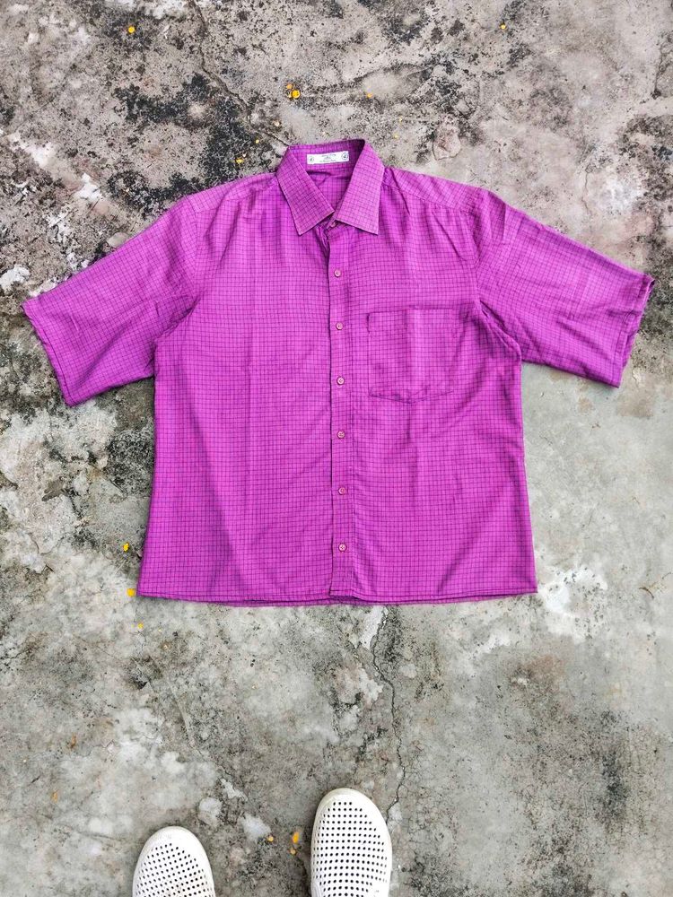 Drop Shoulder Crop Shirt
