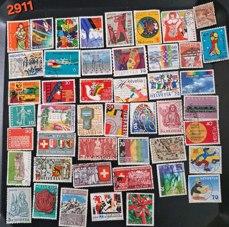 50 Helvetia stamps