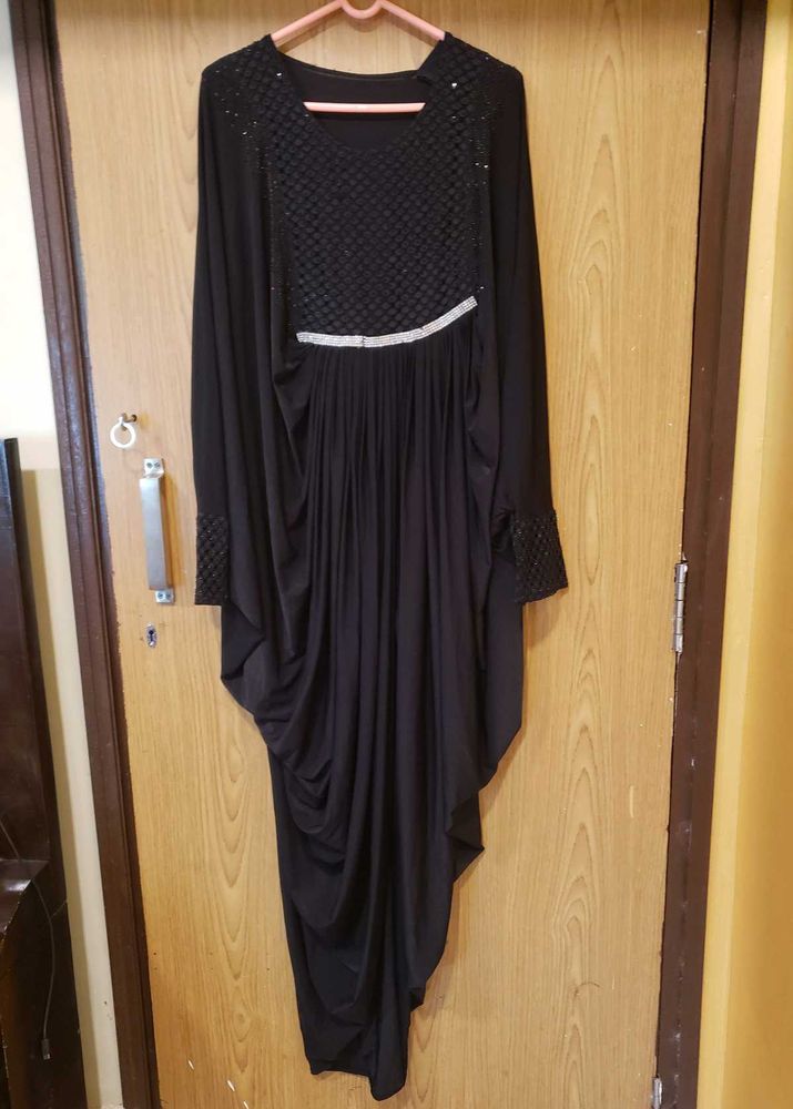 New Mermaid shape Elegant Black Abaya Dress