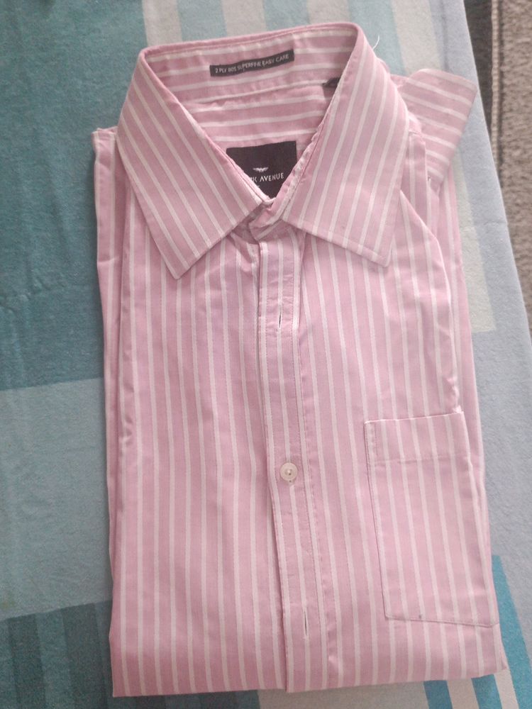 Pink Color Slim Fit Shirt