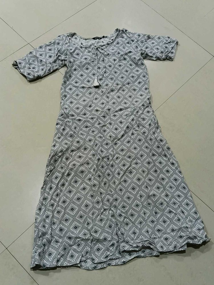 Boho Print Midi Dress