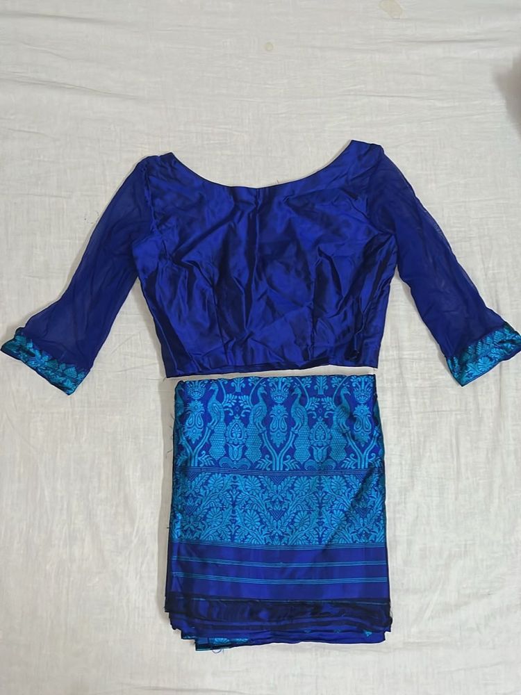 Assamese silk saree with blouse