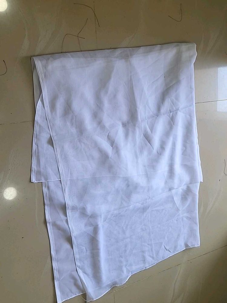 White Chiffon Dupatta