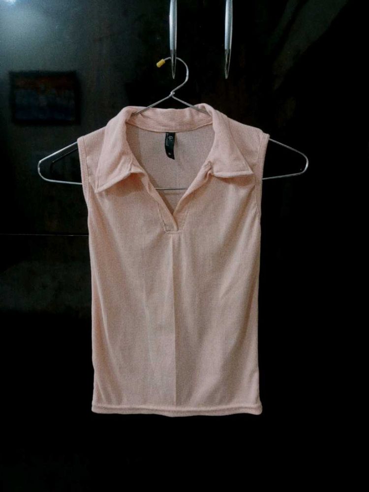 Ribbed korean Peach top
