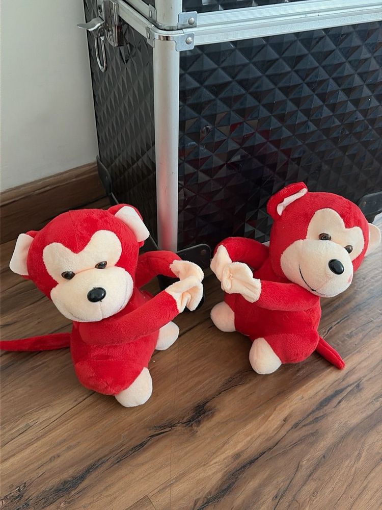 Cute Red Monkey Plush Toys