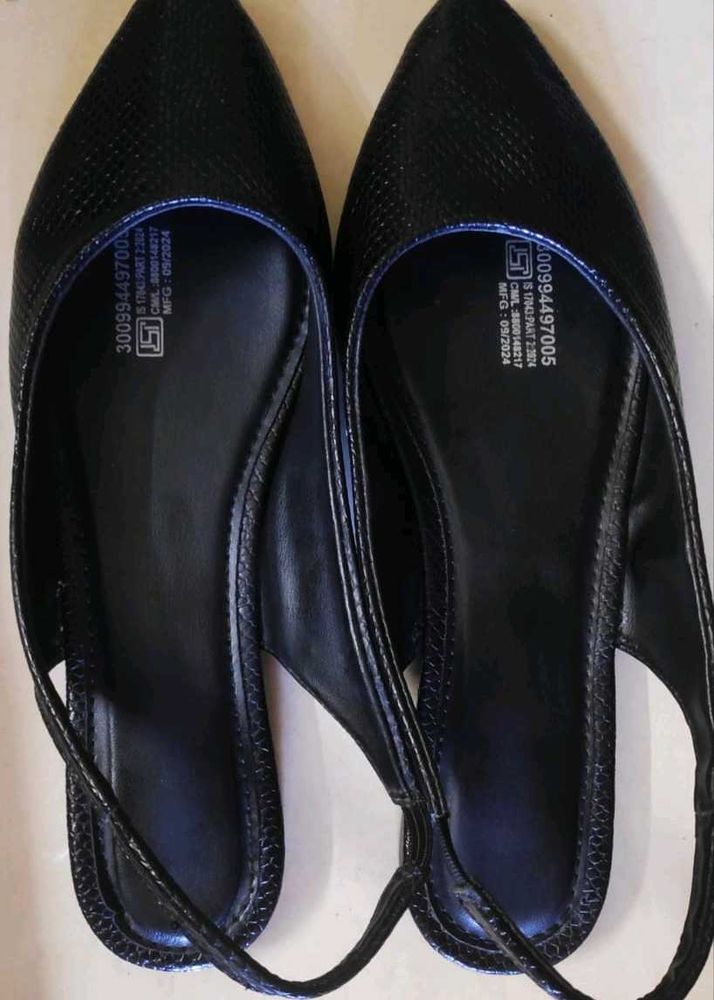Exquisite snake print leather slingbacks EU 40