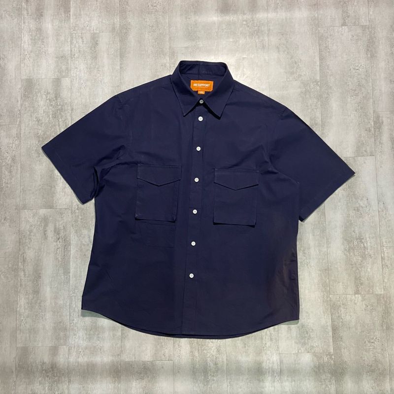 Men's Short Sleeve Navy Shirt