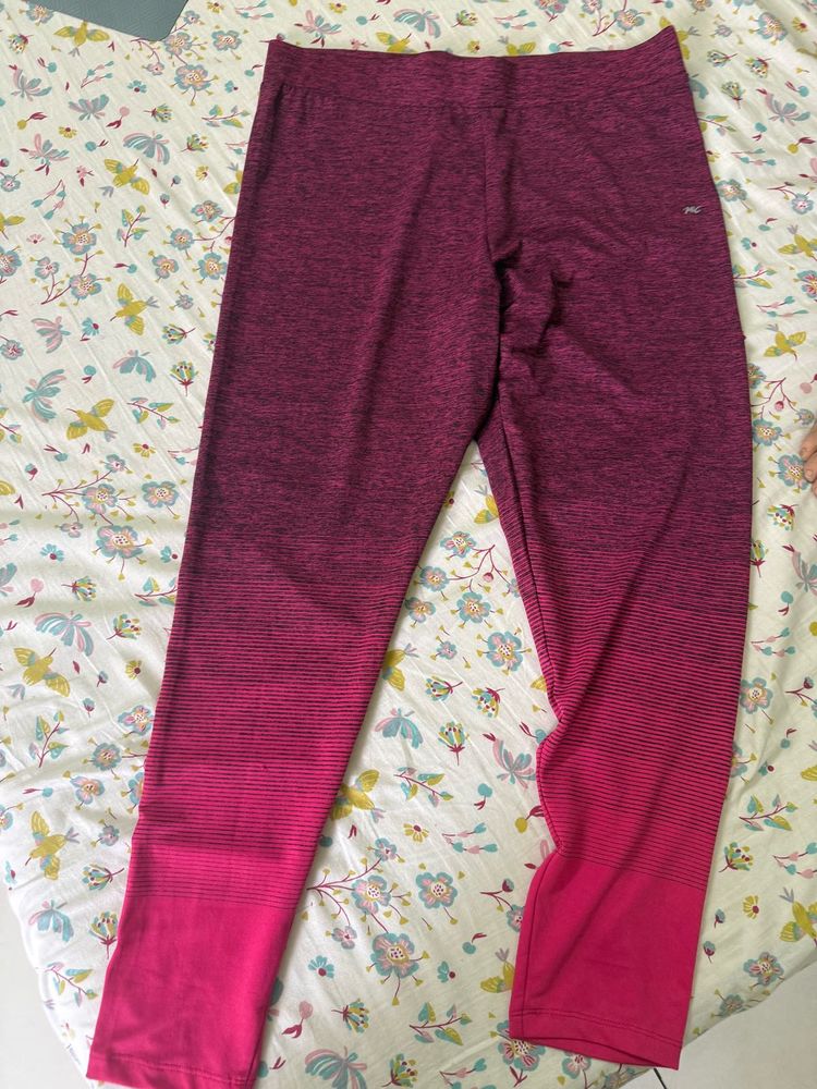 Pink &amp; Purple Athletic Leggings gym sports a