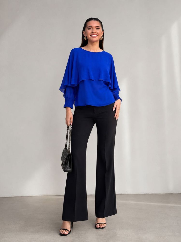 Royal Blue Layered Top