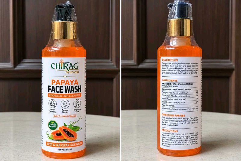 Chirag Ayurveda Papaya Face Wash
