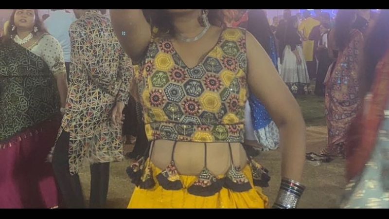 Vibrant Yellow Sequined Lehenga Skirt