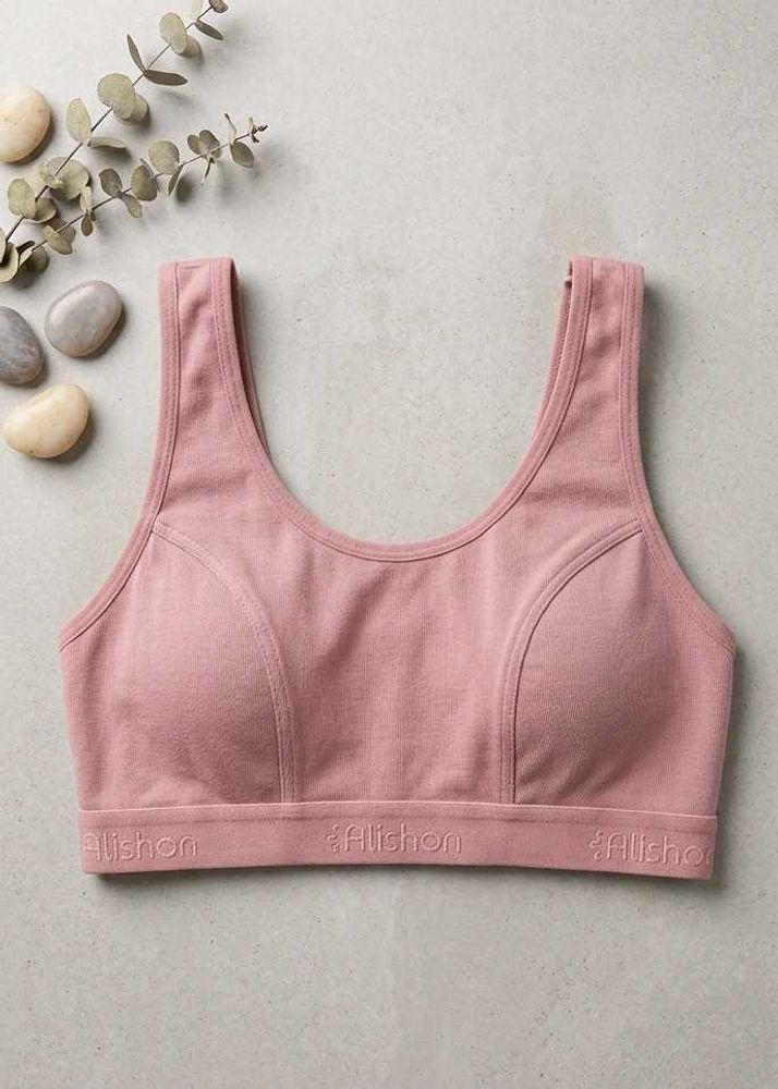 Comfortable Pink Sports Bra