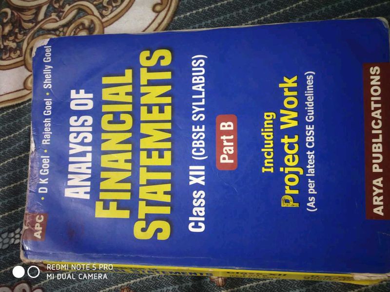 Analysis of Financial Statements - Class XII