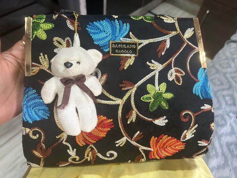 Diwali Offer- Kashmiri Bag With Teddy
