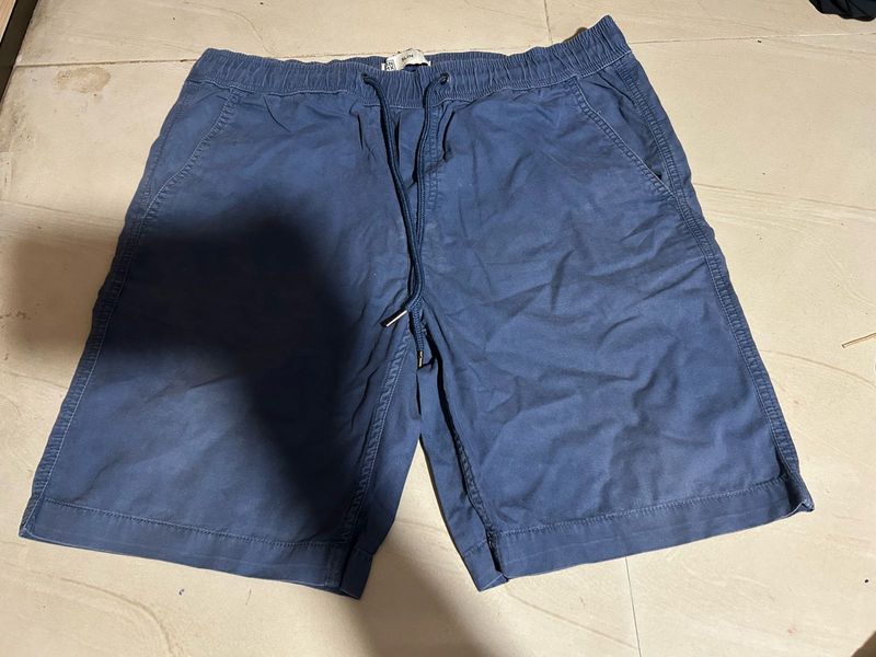 Men's Blue Casual Shorts