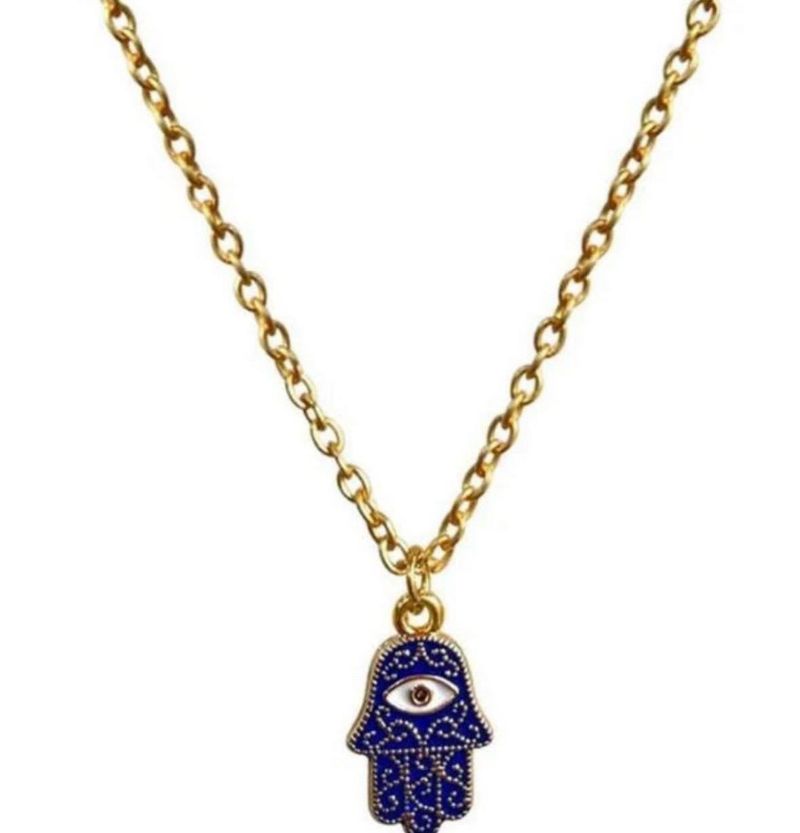 Hamsa Hand Evil Eye Necklace