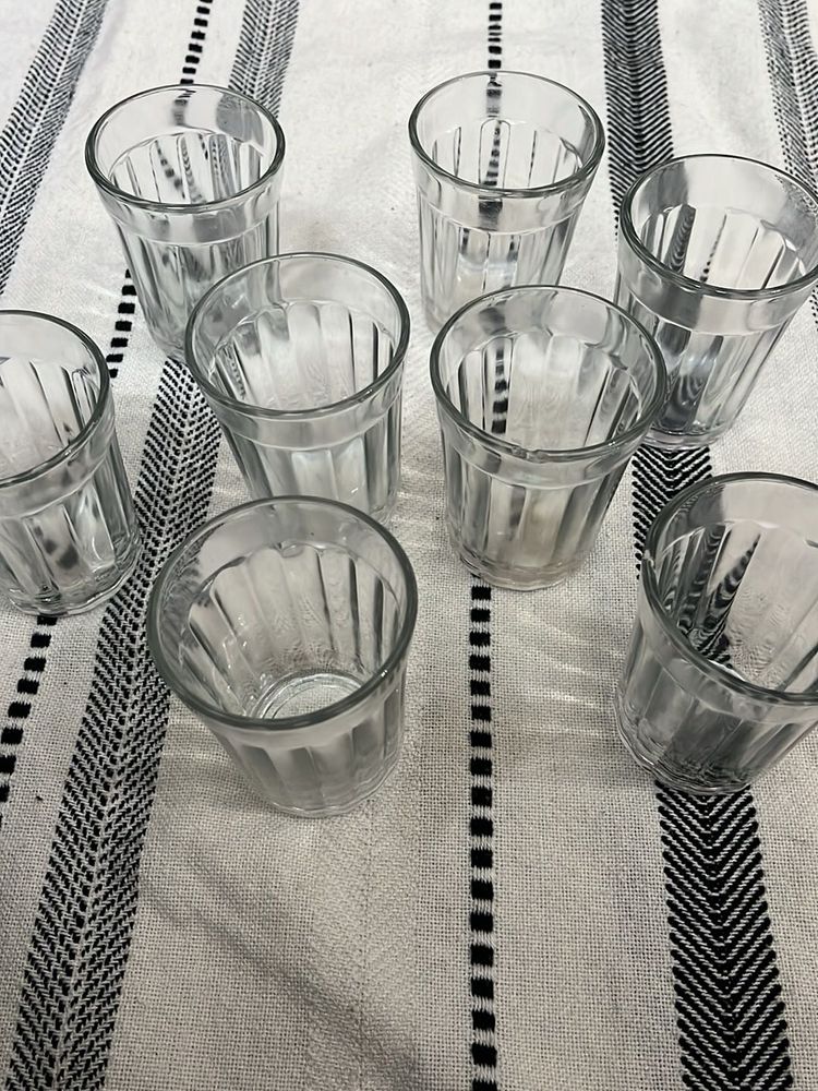 Set of 8 Cutting chai glasses