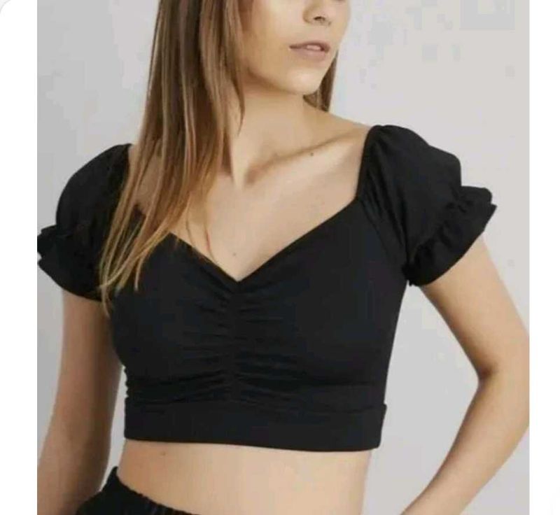 Black Crop Top