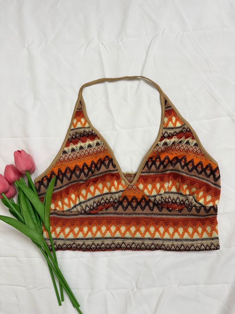 Boho Crochet Halter Top