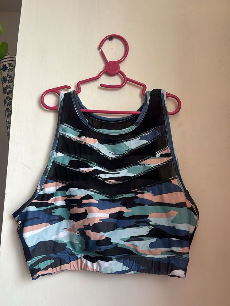Stylish Camouflage Sports Bra