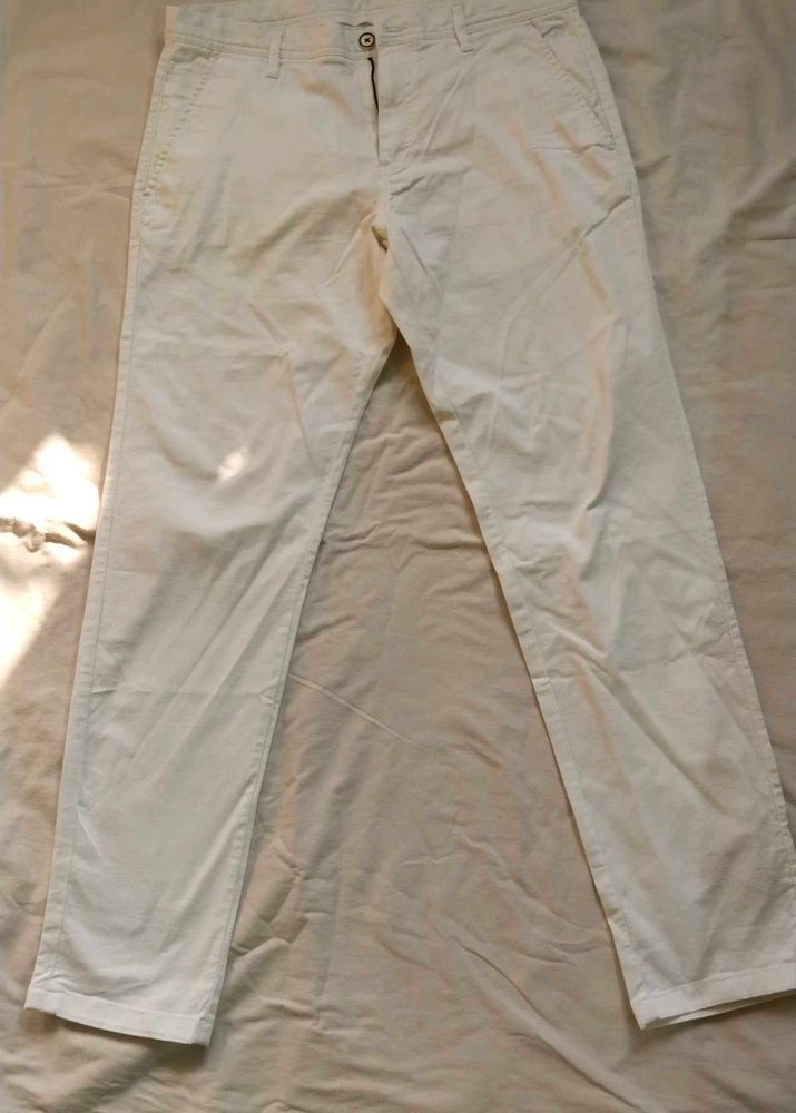 Cream Chino Pants