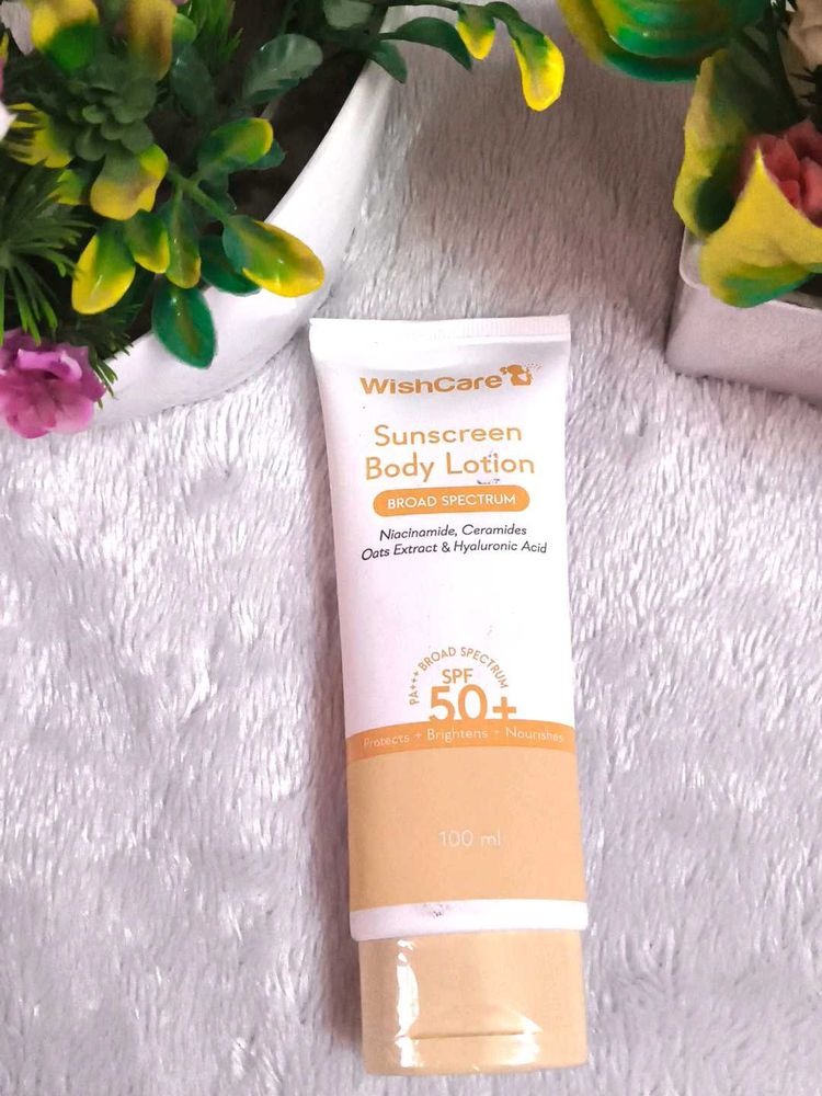 WishCare Sunscreen Body Lotion SPF50, In-Vivo Test