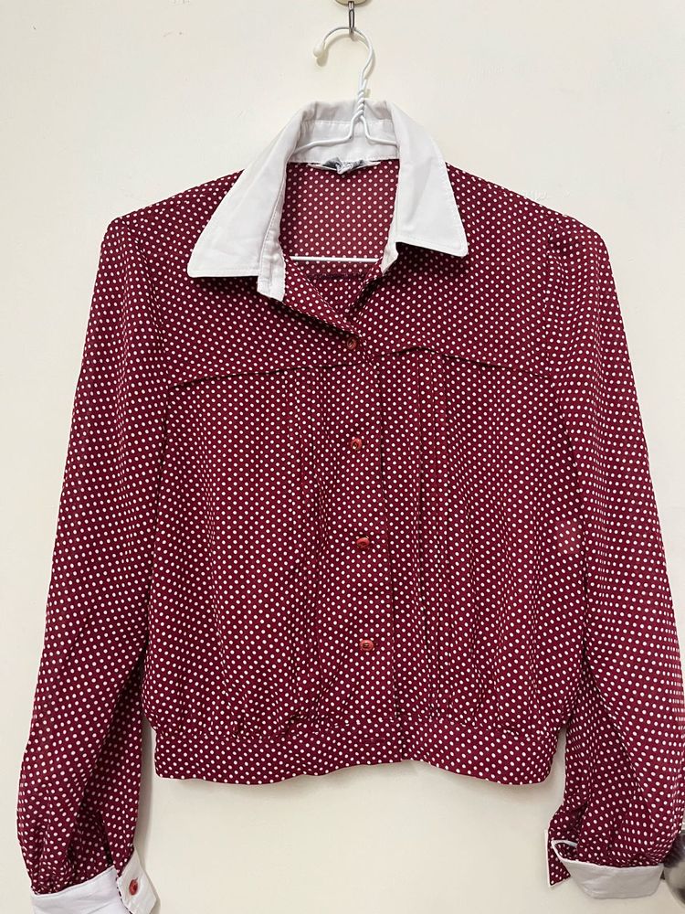 Chic Polka Dot Blouse