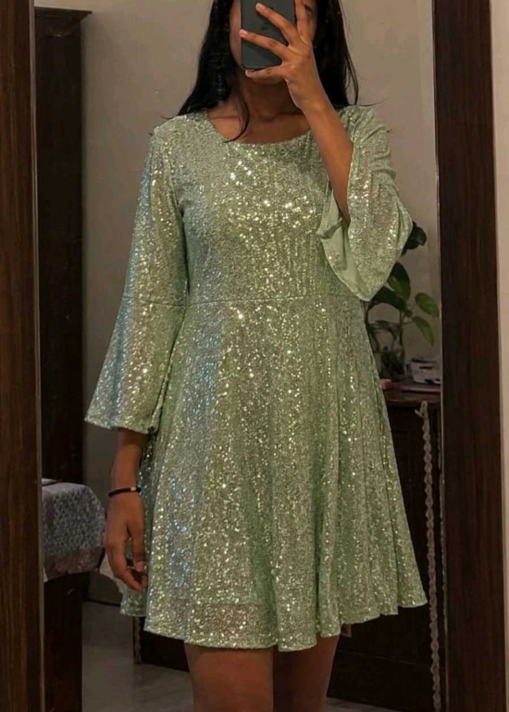 Sparkling Sequined Mini Dress