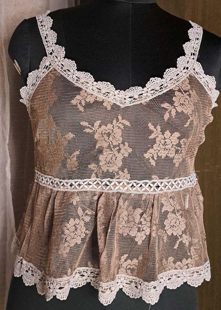 Lace Floral Tank Top