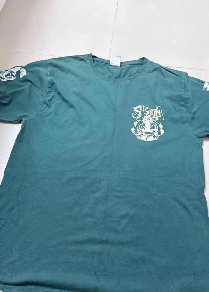 Green Graphic oversized T-Shirt