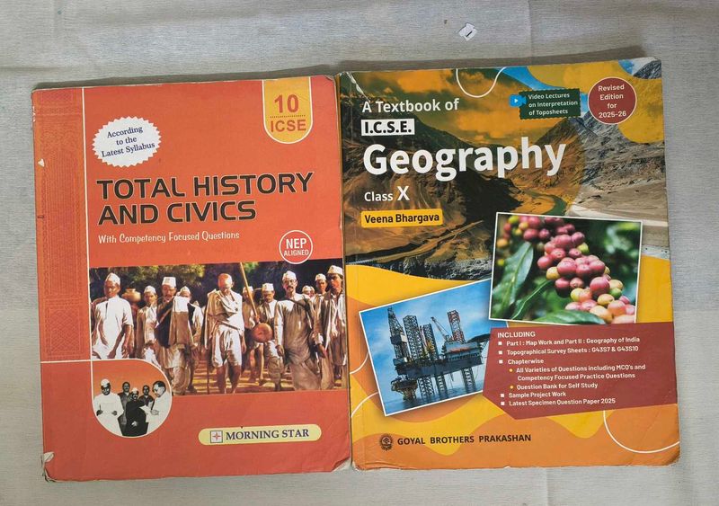 ICSE Class 10 History &amp; Geography Books
