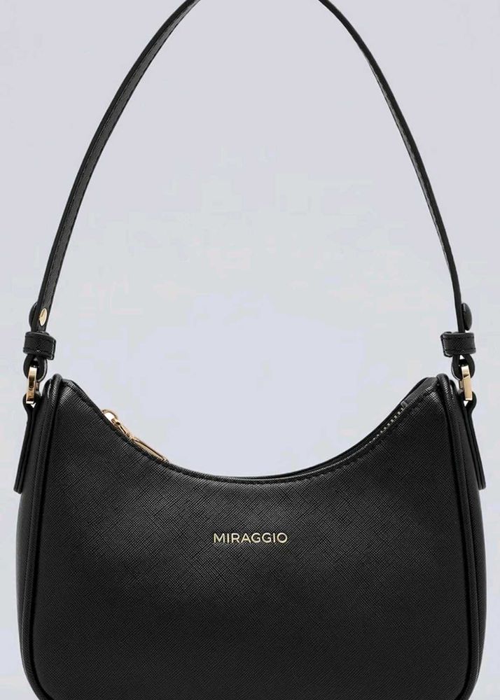 Miraggio Black Shoulder Bag
