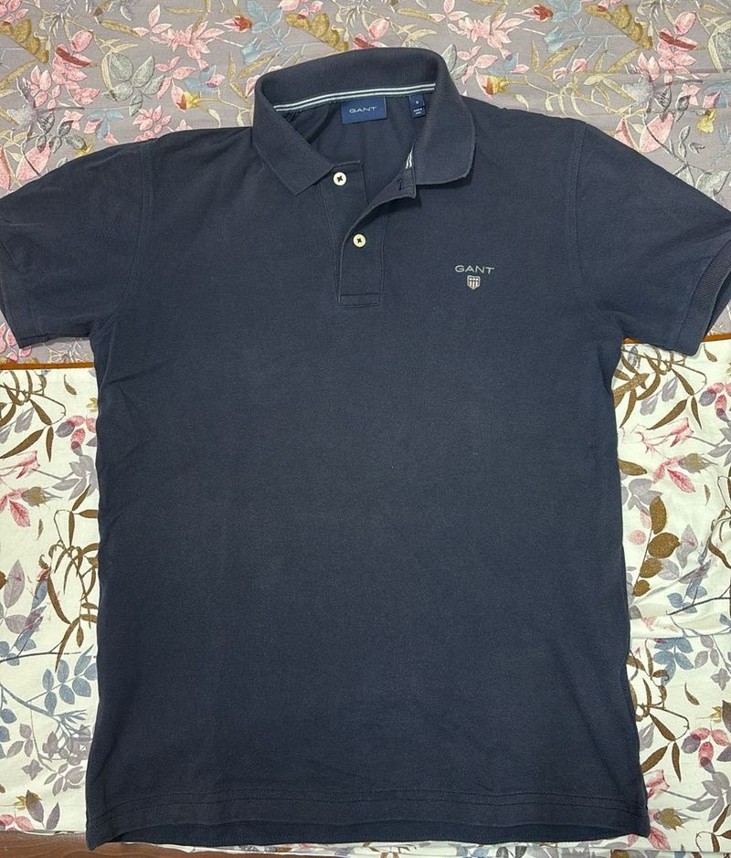 Men's Navy Blue GANT Polo T-Shirt
