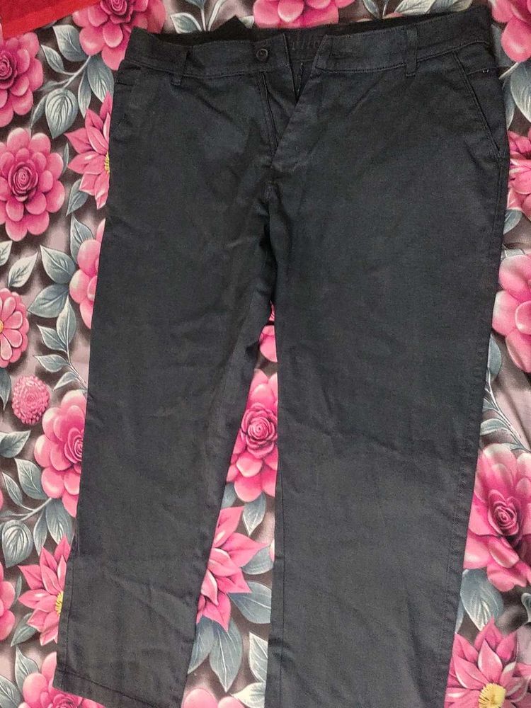 Men's Dark Grey Casual Pants