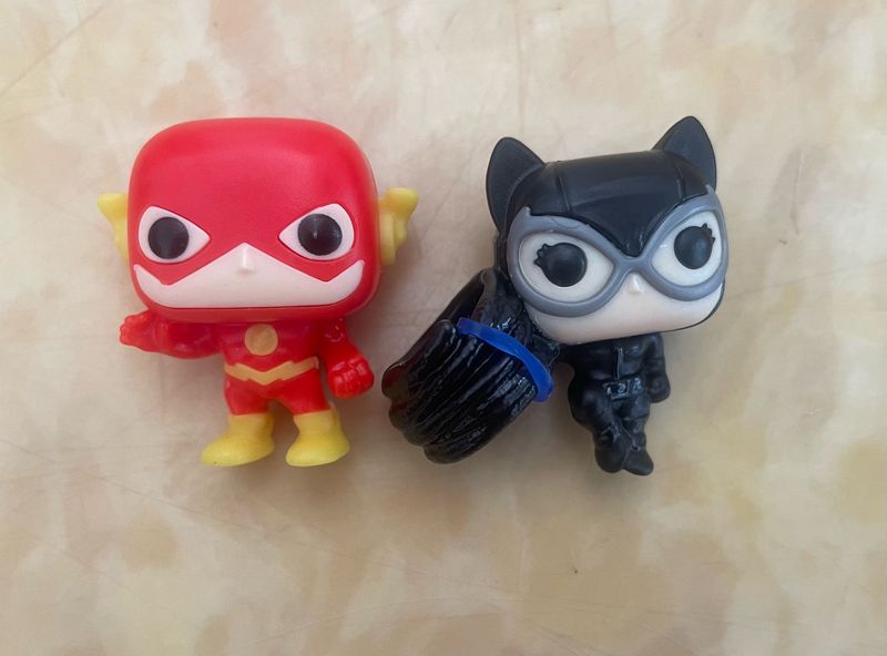 Funko Pop Figures - Flash &amp; Catwoman