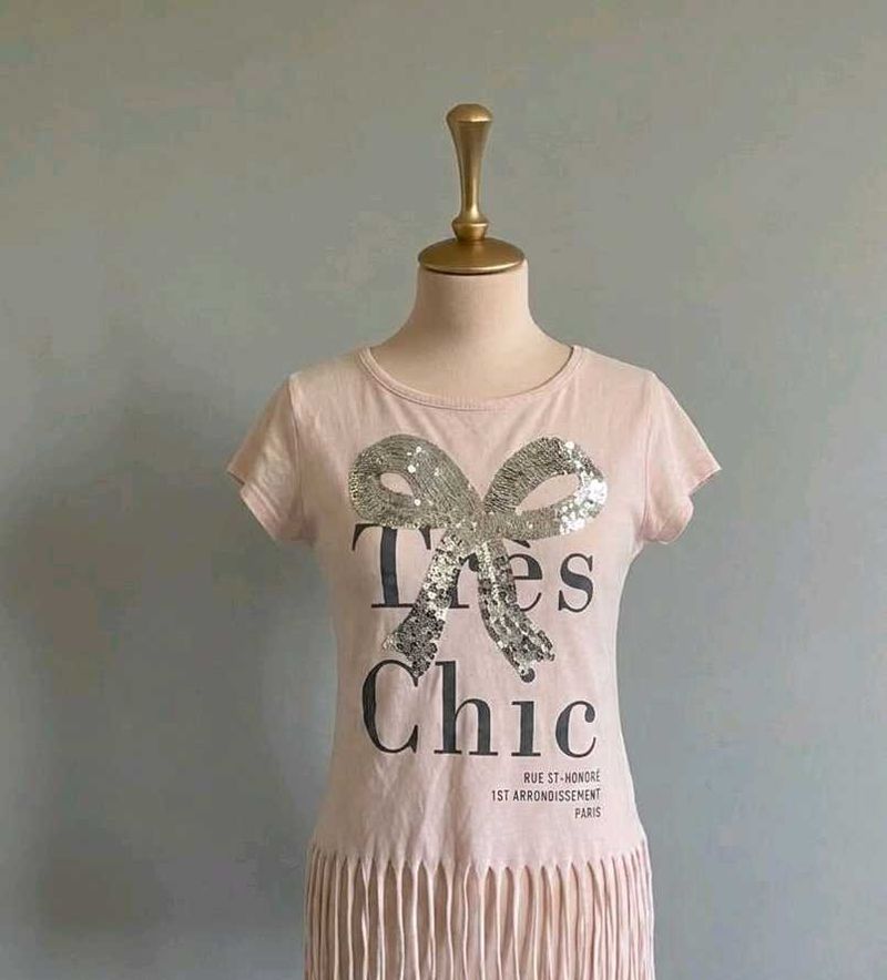 brand new sequence fringes crop top