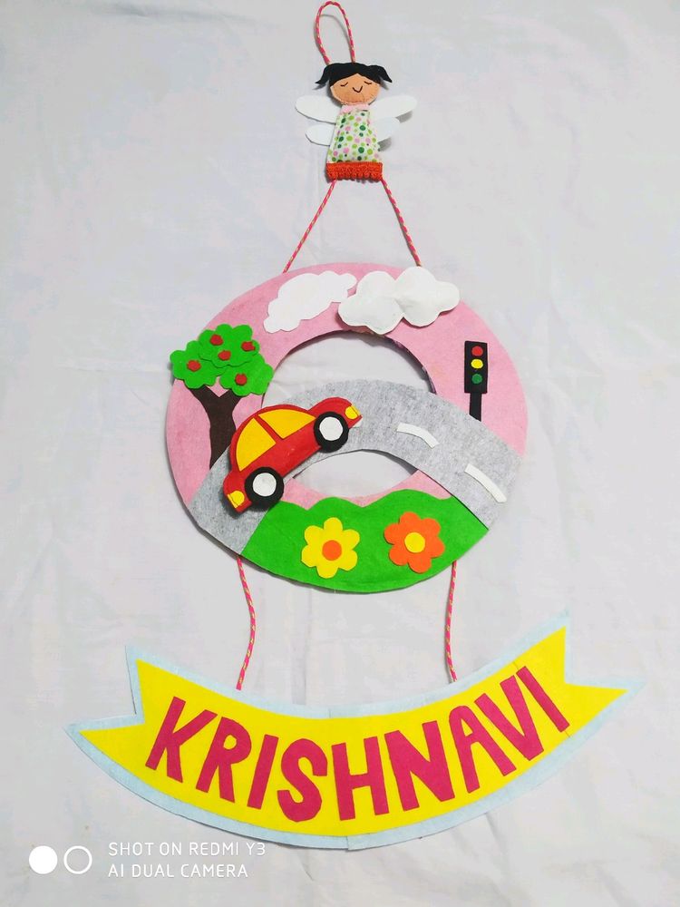 Kid's Name Bunting And Toy Home Decoration