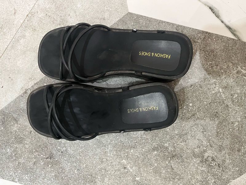 Black Platform Sandals