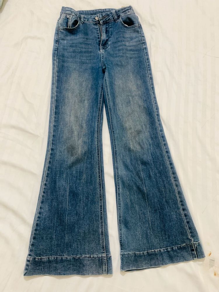 Blue Flared Jeans