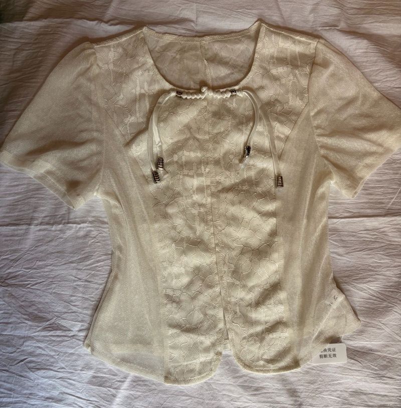white chinese top
