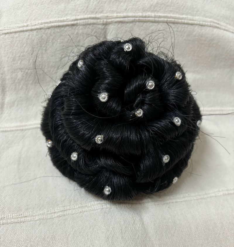🆕Juda Bun with Stone (Synthetic)