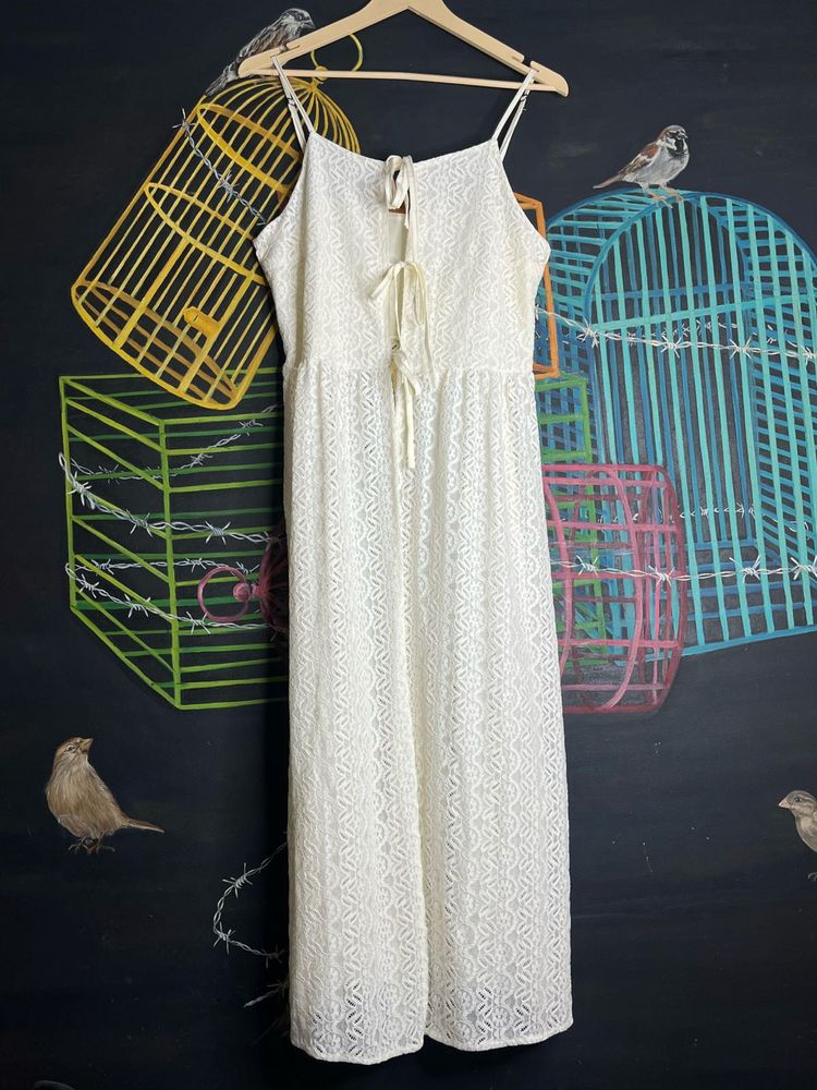 White Lace Maxi Dress