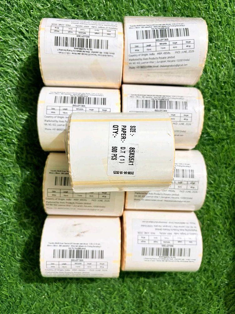 Thermal Labels Rolls Pack Of 9