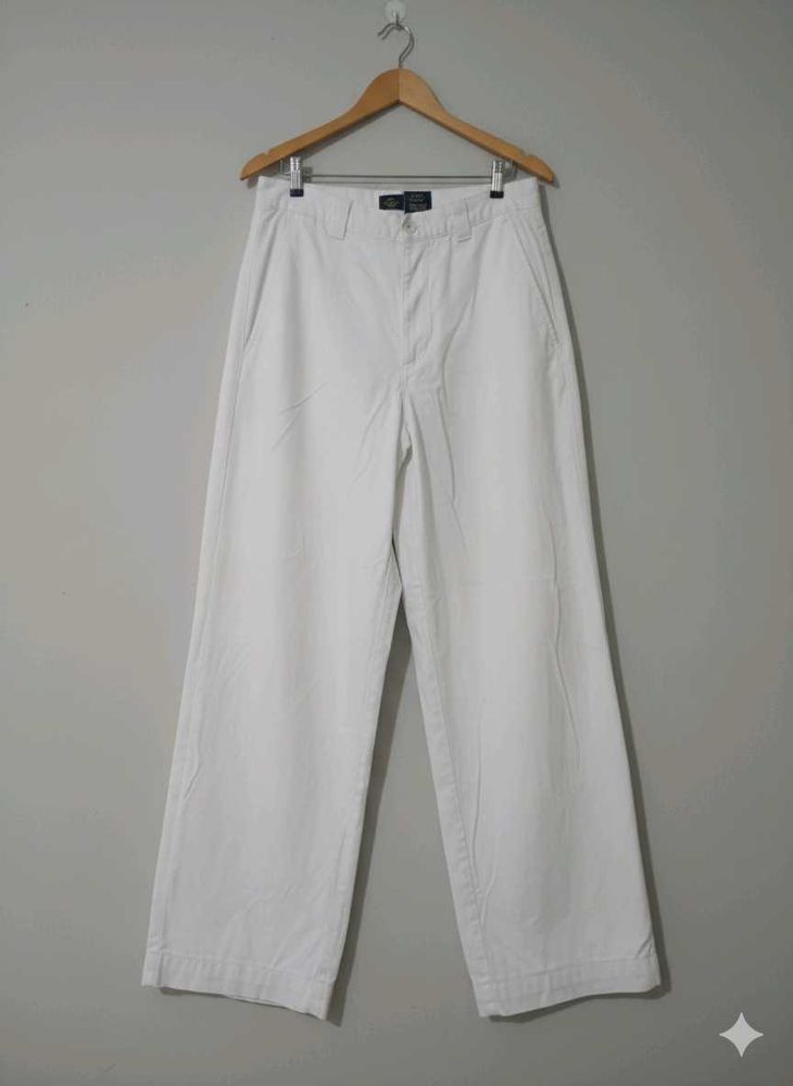 Wide Leg White Pants