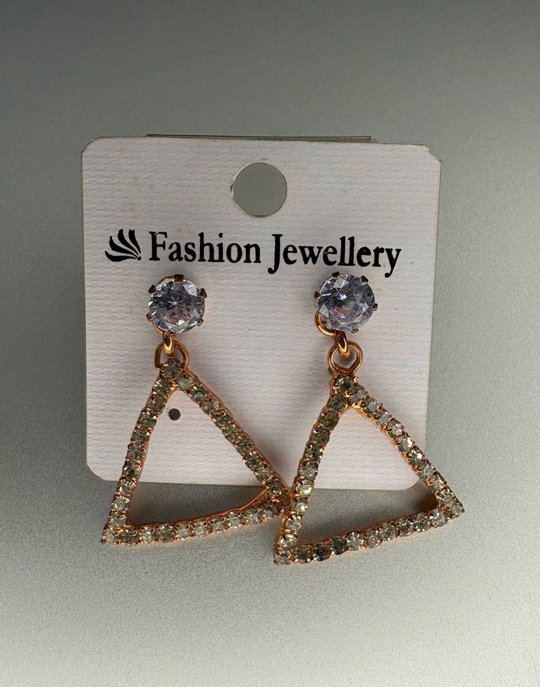 Triangular Drop Earrings