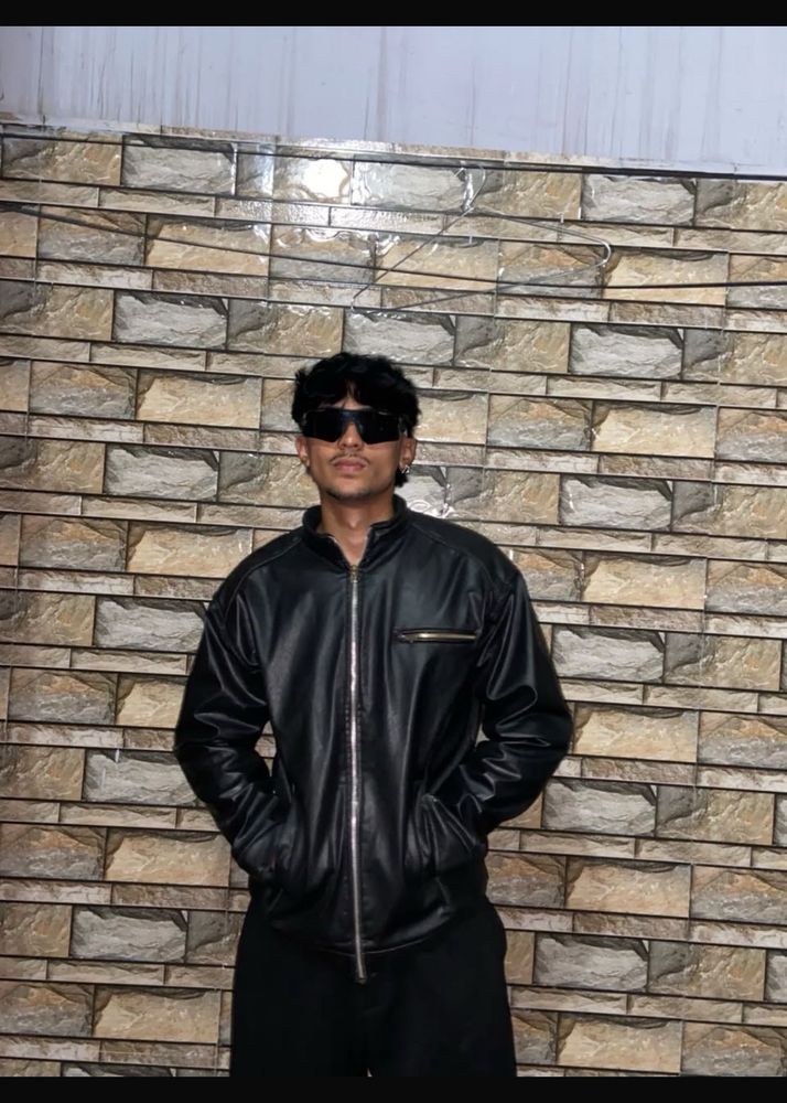 Stylish Black Faux Leather Jacket